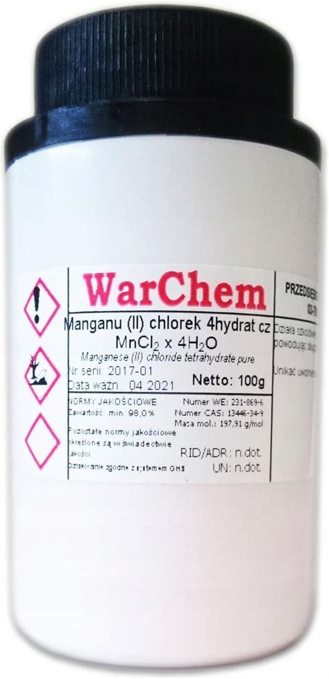 Drobne Akcesoria Medyczne Warchem Chlorek Manganu Ii 4Hydrat Czysty