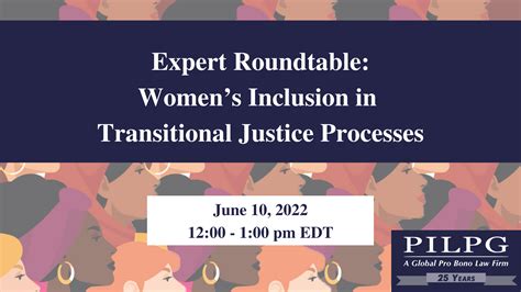 Expert Roundtable Womens Inclusion In Transitional Justice Processes