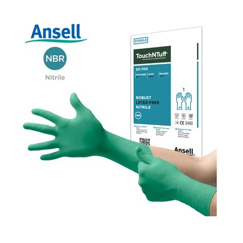 Ansell Touchntuff Sterile Nitrile Gloves G Extended Cuff