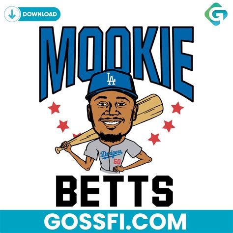 Dodgers Mookie Betts Svg Digital Download