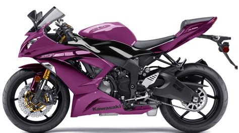 Purple Kawasaki Ninja 250r