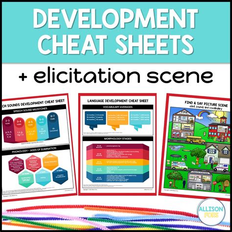 Free Speech Therapy Development Cheat Sheets Allison Fors