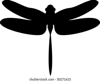 Simple Dragonfly Silhouette Stock Vector (Royalty Free) 30271615 ...