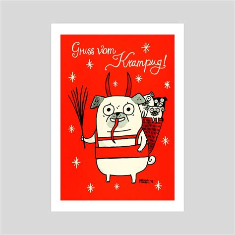 Krampug An Art Print By Gemma Correll Inprnt