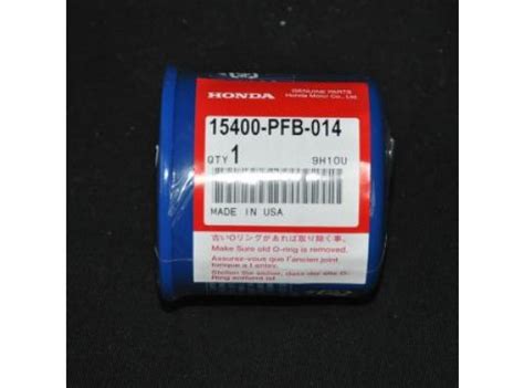 Honda Oil Filter 50 Hp And Below Honda Pn 15400 Pfb 014 Honda