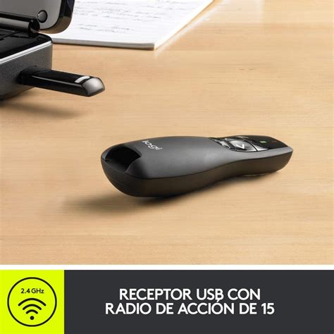 Presentador Puntero Laser Inalambrico Logitech R Usb Ghz