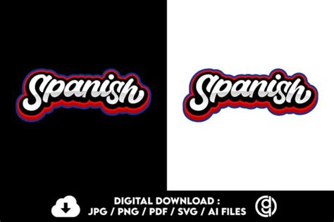 SPANISH TYPOGRAPHY LOGO DESIGN Graphic by dwikiyosi · Creative Fabrica