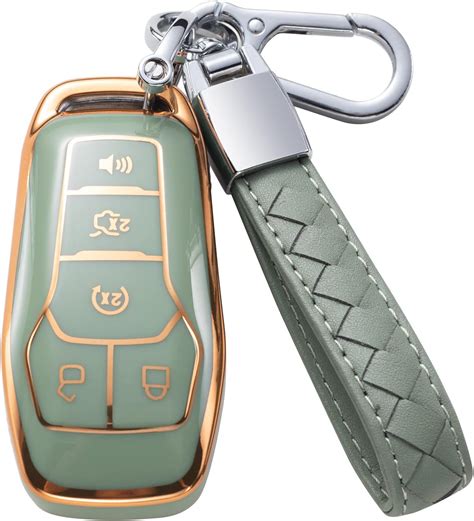 Amazon Kespevn For Ford Key Fob Cover With Leather Keychain Soft