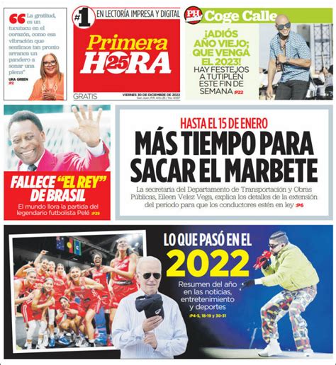 Periódico Primera Hora Puerto Rico Periódicos de Puerto Rico