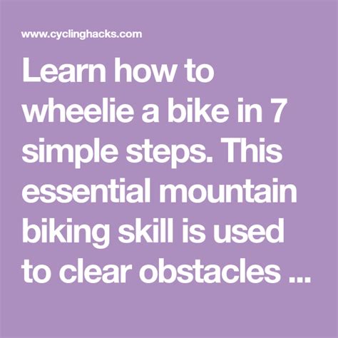 How To Wheelie A Bike 7 Simple Steps To Wheelie Like A Pro Bike