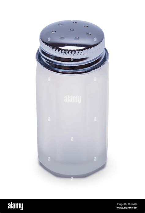 Empty Glass Salt Shaker Cut Out On White Stock Photo Alamy