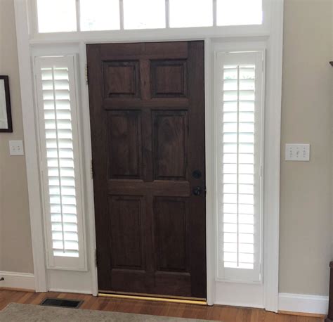 Interior Shutters For Sidelight Windows Sunburst Shutters Shades