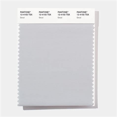 Pantone Tsx Grout Polyester Swatch Card Design Info