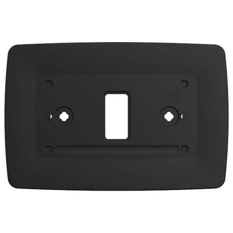 Sensi Wall Plate For St76 And St25 Thermostats In Black Sa6b The Home Depot