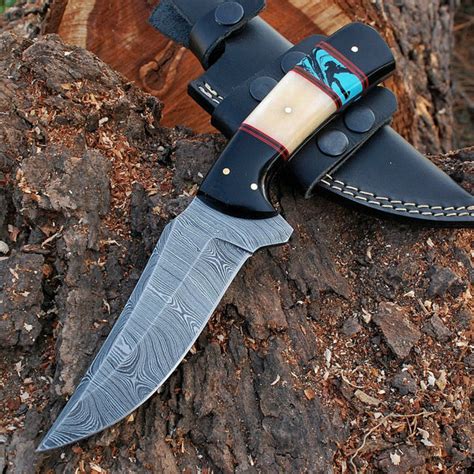 Custom Handmade Damascus Steel Hunting Knife – KBS Knives Store