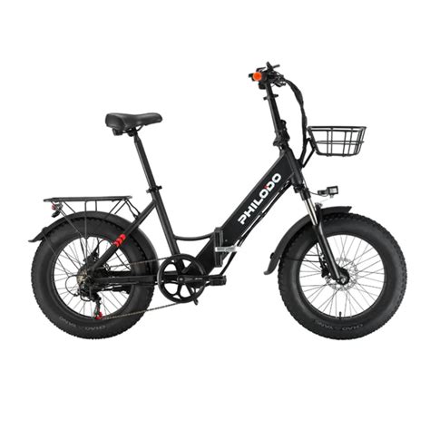 Philodo H Foldable Step Thru Electric Bike With Fat Tires