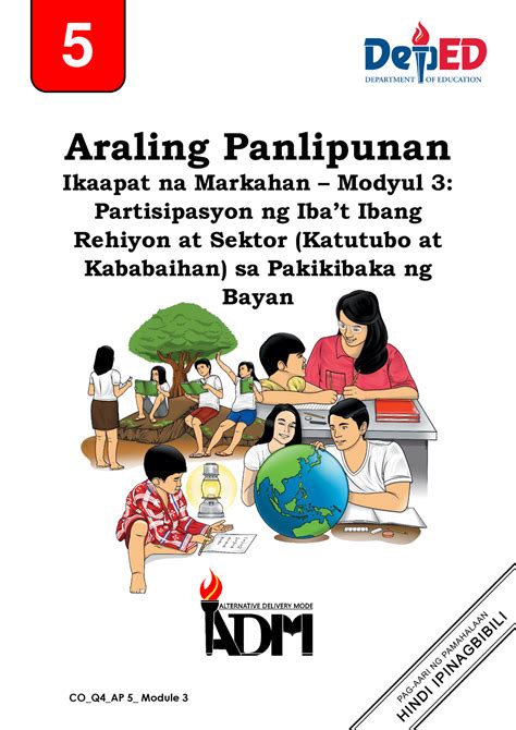 Ap Q Mod Partisipasyon Ng Ibatibang Rehiyon At Sektor Katutubo At