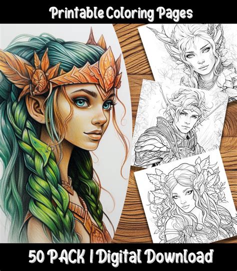 Elf Coloring Pages Digital Pack | Happy Colorist