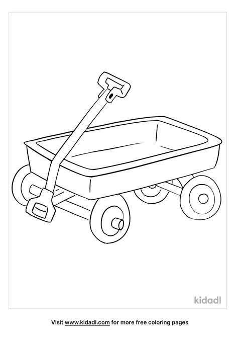 Wagon Coloring Page