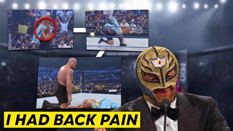 My Back Pain Doesn T Go Away Big Show Vs Rey Mysterio Youtube