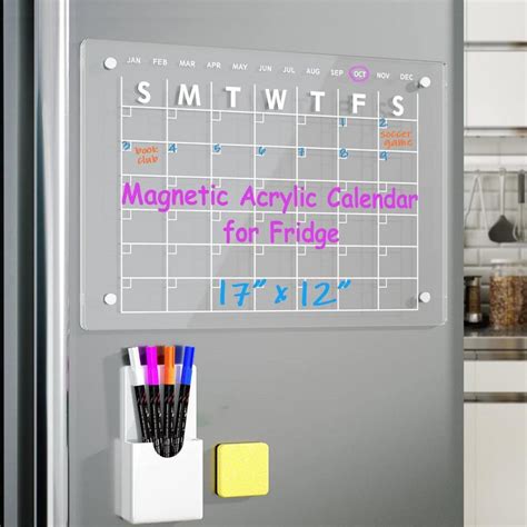 Acrylic Magnetic Calendar Board – Sprinting Home