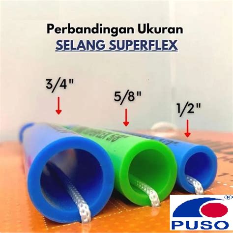 Jual Selang Air SuperFlex 5 8 Panjang 50 Meter Puso Gardening Water