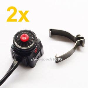 2x Universal One Push Button Kill Stop On Off Switch Motorcycle MX Dirt