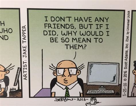 Dilbert Original Comic Art By Jake Tapper And Writing By Scott Adams