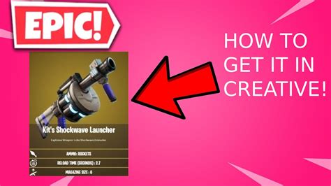 How To Get The Shockwave Launcher In Creative Fortnite Season