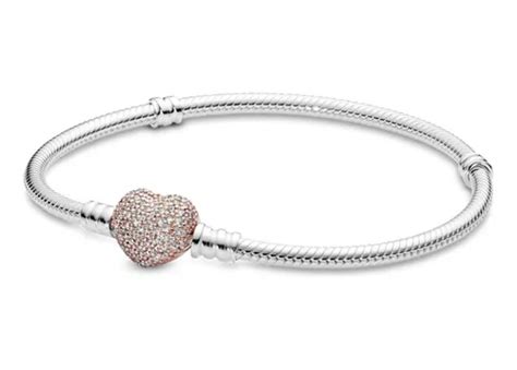 Pulsera Pandora Original Moments Coraz N Brillante Rose Gold Env O Gratis