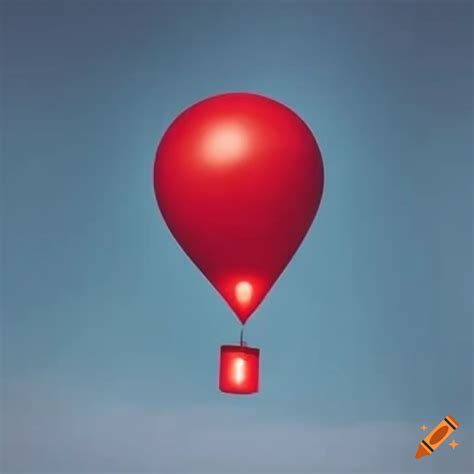 Red Balloon Floating In The Sky On Craiyon