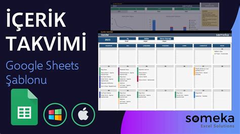 Erik Takvimi Google Sheets Ablonu Sosyal Medya Erik Planlama