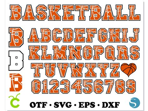 Basketball Font SVG, Basketball Font OTF, Basketball Svg Cri - Inspire ...