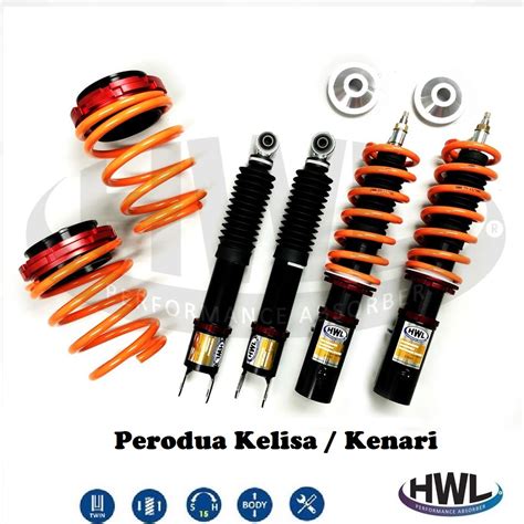 Perodua Kelisa Kenari Hwl St Series Fully Adjustable Absorber