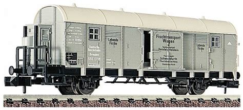 Fleischmann 8307 Covered Goods Wagon Lebende Fische With Brakeman