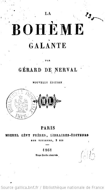 La Boh Me Galante Par G Rard De Nerval La Reine Des Poissons La