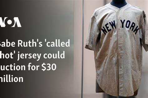 Babe Ruth S Called Shot Jersey Could Auction For Million