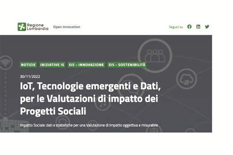 Iot E Valutazione Di Impatto Un Articolo Su Open Innovation