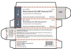 Metronidazole Gel 0.75%, 45GM - Merit Pharmaceutical