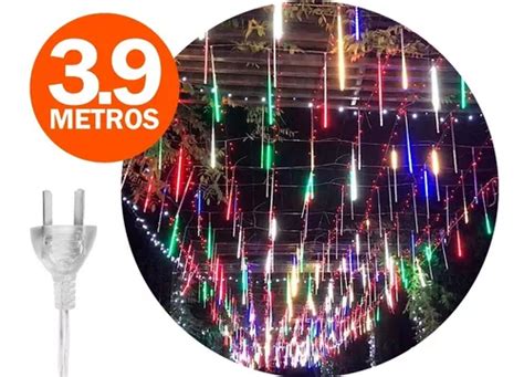 Lluvia De Meteoritos Tubo Led Cascada Luz Rgb Guirnalda 220v