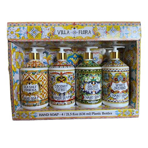 Generic Villa Flora Hand Soap Collection Count Oz With Sea Salt