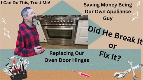 How To Replace Oven Hinges Works For Most Ovens Youtube