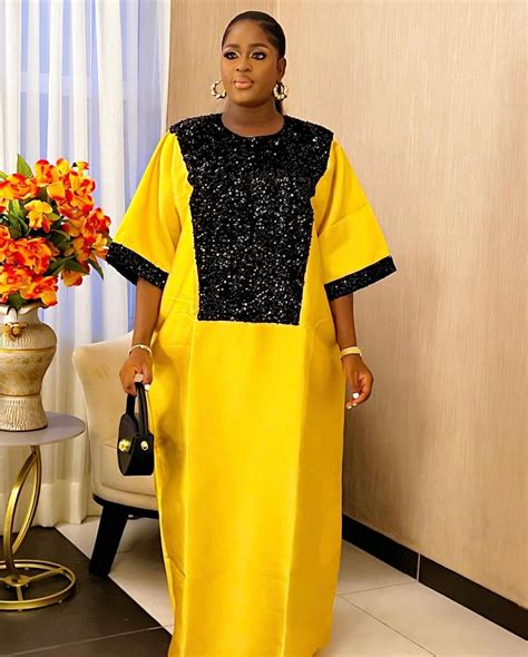 Rich Aunt Bubu Mikado Silk Boubou African Bubu Dress Mikado Gown