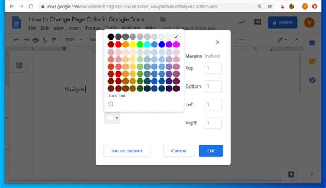 How To Change Page Color In Google Docs PC Or Google Docs Apps