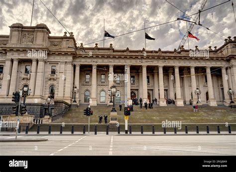 Melbourne Landmarks, Australia Stock Photo - Alamy