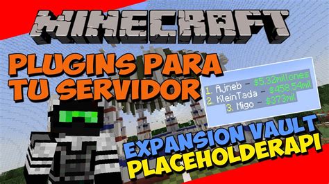 PLUGINS Para Tu SERVIDOR De Minecraft Variables De Dinero Rango