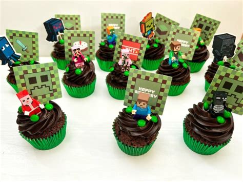 Minecraft Cupcakes Chocolatisimo