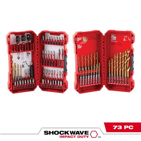 Milwaukee Shockwave Impact Duty Alloy Steel Screw Driver Bit Set And