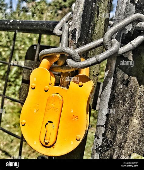 Padlocked Gate High Resolution Stock Photography And Images Alamy