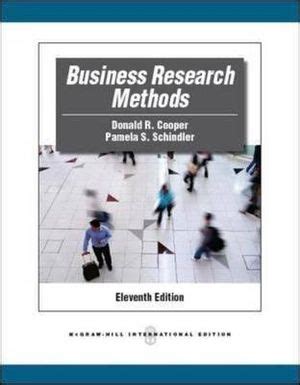 Booktopia Business Research Methods By Donald R Cooper